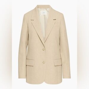 NWT Wilfred Milestone Blazer in Heather Oat Beige sz 14